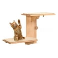 thumbnail image 4 of PatungKu Easyly Install Sisal Covered Wall Mounted Cats Scratching Perches Double Layer Wooden Resting for Active Felines, 4 of 13