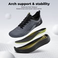 thumbnail image 6 of FitVille Extra Wide Walking Shoes for Men, Mens Water-Repellent & Lightweight Sneakers with Arch Support, Easy On & Off, 6 of 6