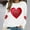 White, variant on Oversized Sweatshirts for Womens Valentine's Love Heart Printed Shirts Long Sleeve Round Neck Blouses Valentine's Day Sweater Pullover Tops