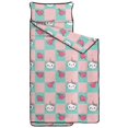 thumbnail image 2 of Unicorn and Heart Pink Pattern Teens Toddler Nap Mat with Pillow, Sleeping Mat Bag for Preschool Daycare 59"x22", 2 of 6