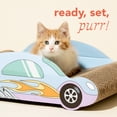 thumbnail image 6 of Oodles Blue Hot Rod Race Car Durable Corrugated Cardboard Cat Scratching Pad, One Size, 6 of 9
