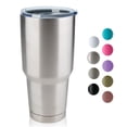 thumbnail image 4 of Vaso con tapa de 30 oz, vaso de viaje de doble pared con aislamiento al vacío de acero inoxidable, taza de café aislada duradera, taza térmica con tapa a prueba de derrames, 4 of 8