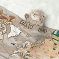 thumbnail image 2 of Pofeuu World Map With Animals Print Puppy Blanket,Dog Blankets,Pet Blanket Cozy Cat Blankets for Indoor Cats, Fuzzy Pet Blanket for Kitten Doggy Dog Blankets-Large, 2 of 8