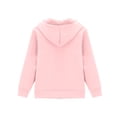 thumbnail image 3 of TQWQT Girls Hoodie Sweatshirt Long Sleeve Pullover Tops Casual Solid Color Hooded Jacket Outerwear Kids Fashion Clothing Fall Winter Spring Oversized Loose Fit Teen Girls Clothes Pink 12-24 Months, 3 of 3