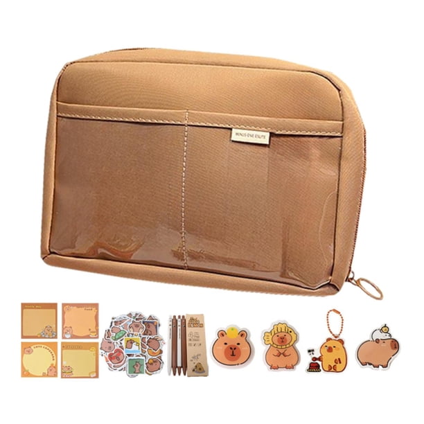 Estuche para lápices Soledad Capybara portátil de gran capacidad