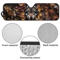 thumbnail image 6 of Yuyamidu Camo Hunting Windshield Sun Shade Compatible with Wrangler JK JKU TJ, Wolf Windshield Sunshade Sun Visor Blocks UV Rays, Sun Shade Shield Protector Compatible with Wrangler 1997-2018, 6 of 7