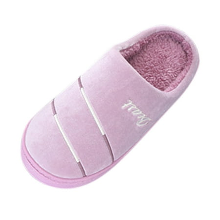 

LIANGP Ladies Slippers Women Slippers For Women Warm Shoes Soft Plush House Slippers Flip Flop Women s Shoes Purple Size 9