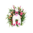thumbnail image 2 of CQCYD Easter Wreath, Artificial Flower Wreath Festive Tabletop Candlestick Wreath Decor Indoor Outdoor Spring Home Door Wall Decorations Bunny Rabbit Decor, 2 of 6