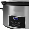 thumbnail image 2 of 8-Quart Digital Programmable Slow Cooker with Timer - Small Kitchen Appliance for Family Dinners - Serves 10+ People - Heat Settings: Keep Warm, Low and High, 2 of 4