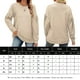 thumbnail image 2 of Sudadera Sudaderas básicas para mujer, estilo informal, cuello redondo, sudaderas lisas, traje de calle Cgtredaw Beige T XL para Mujer, 2 of 6