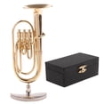 thumbnail image 2 of Modelo de tuba en miniatura 1:12 Zulema con caja de cuero PU, 2 of 6