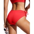 thumbnail image 2 of CRZ YOGA Ruched Bikini Bottoms for Women Bathing Swimsuit Adjustable Side Tie Swim Briefs, 2 of 5