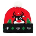 thumbnail image 2 of LED Knit Christmas Beanie with Multicolor Lights, Acrylic Winter Hat for Cold Weather, Festive Decoration and Comfort Gift(A), 2 of 6