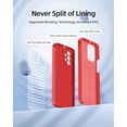 thumbnail image 3 of [3 in 1 for Samsung Galaxy A53 5G case, with 2 Pack Screen Protector, Camera Protection，Liquid Silicone Slim Shockproof Protective Phone Case [Microfiber Lining] (Red), 3 of 12