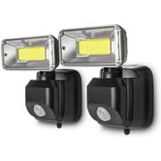 Home Zone Security Battery Powered Motion Sensor Light - Wall Mountable, LED, 2-Pack