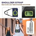 thumbnail image 5 of XYX Tablet Case for Samsung Galaxy Tab Active5 8.0 inch SM-X300/SM-X306B, 360 Degree Rotating Hand Grip Shockproof Cover with Shoulder Strap, NavyBlue Lime, 5 of 7