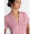 thumbnail image 5 of Joyspun Women's Dreamy Soft Collection Notch Collar Top and Shorts Pajama Set, 2-Piece, Sizes XS-3X, 5 of 6