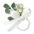 thumbnail image 2 of Wrist Corsage Bracelet Decoration Ribbon Rose Boutonniere Wristband Hand Flowers for Bridesmaid, Anniversary, Event, Ceremony, Party, 2 of 3