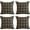 Green Plaid, variant on Christmas Pillow Cover 18x18 Set of 4 - Green Tartan Checkered Throw Pillow Cover, Farmhouse Buffalo Plaid Xmas Decorative Cushion Case for Couch Sofa, Christmas Holiday Decor