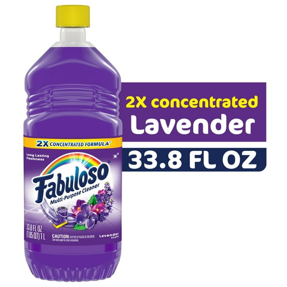 Fabuloso Multi Surface All Purpose Floor Cleaner, Lavender Scent, 33.8 fl oz