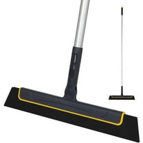 Eyliden Adjustable Floor Squeegee with 13.4 in Blade, 51 in Extendable Pole for Bathroom, Black