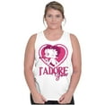 thumbnail image 3 of French Betty Boop Kiss J'Adore You Tank Top Tee Shirt Women Brisco Brands S, 3 of 5