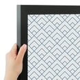 thumbnail image 4 of PinPix 20x20 Custom Cork Bulletin Board Peaks Modern Pattern White Navy Poster Board Has a Fabric Style Canvas Finish, Framed in Peaks Modern Pattern White Navy, by ArtToFrames (PinPix-1797), 4 of 6
