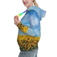 thumbnail image 2 of Sikiie Blooming Sunflower Field Women's Casual Hoodies Long Sleeve Lightweight Pullover Tops Loose Sweatshirt-XX-Large, 2 of 7