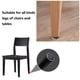 thumbnail image 2 of 40pcs Round Heavy Duty Nail-on Felt Pad for Furniture Chair Table Leg Feet Floor Protectors Slide Smoothly (Black, Pad Diameter 17mm), 2 of 5