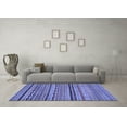 thumbnail image 3 of Ahgly Company Indoor Rectangle Oriental Blue Modern Area Rugs, 8' x 10', 3 of 4