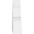 thumbnail image 3 of 36"W x 16 1/2"H x 4"D x 6"F, 11/12 Pitch, Richland Architectural Grade PVC Gable Bracket, 3 of 8