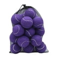 thumbnail image 1 of 20 pelotas de tenis elásticas de 6,35 cm de diámetro, resistentes al desgaste, para entrenamiento. Púrpura, 1 of 9