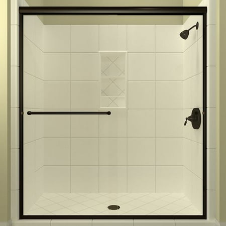 Arizona Shower Door Lete Bypass Semi Frameless Shower Door