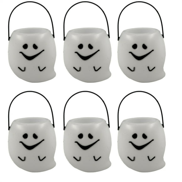 RKSTN Halloween Decorations 6Pcs Halloween Pumpkin Bucket Small Plastic Pumpkin Bucket for Kids Pumpkin Bucket Pumpkin Pail Halloween Candy Bucket Halloween Pumpkin Basket Halloween Gifts
