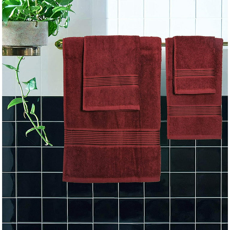 BELIZZI HOME Ultra Soft Cotton Washcloths, Contains 24 Piece Face Cloths  12x12