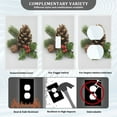 thumbnail image 5 of IAUYY Retardant PC Material Duplex Outlets Switch Plate Covers Easy DIY Installation with Screws Light Switch Cover Plate A Pinecone, 5 of 9