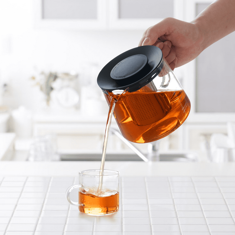 Clear Glass Teapot with Removable Stainless Infuser - Stovetop Tea Pot –  Môdern Space Gallery