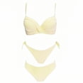 thumbnail image 2 of Traje de baño de 2 piezas para mujer, trajes de baño para mujer, traje de baño de moda para mujer, traje de baño con tirantes laterales, traje de baño con abertura, traje de baño de poliéster para muj, 2 of 7