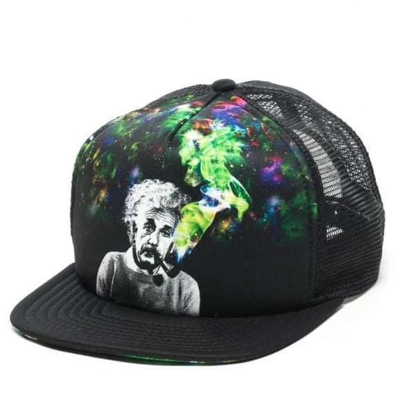Baseball Cap - Einstein - Smoke Black Trucker Hat New Anime Licensed ba0liiein