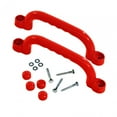 thumbnail image 2 of 2 piezas de equipo para patio de juegos, manijas de escalera para sala de juegos, juego de columpios, accesorios para escalar, manija de seguridad rojo CUTICAT manija del patio de recreo, 2 of 8