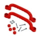 thumbnail image 2 of 2 piezas de accesorios para áreas de juegos, barras de agarre para casita de juegos, con tornillos, juego de escalada rojo, 2 of 9