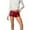 Red, variant on HXWCHs Elegant Women's Shorts for Daily Leisure High Glitter Sequins Stretchy Fit Enhancer Party Clubwear Summer Mini Short Pants L Red
