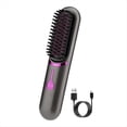 thumbnail image 4 of Cepillo Alisador de Pelo Inalámbrico, Cepillo Alisador de Calentamiento Rápido, Rizador de Pelo Ajustable de Tercer Engranaje, Peine Calefactor Portátil, 4 of 10