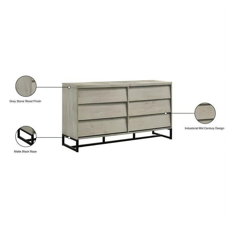 Meridian Furniture Weston Wood Dresser Meridian Furniture Weston Wood Dresser