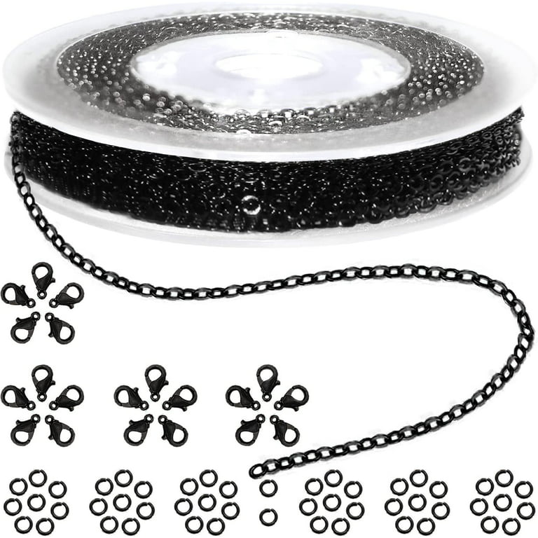 YOUBEIYEE 16 Feet Silver Necklace Chains for Jewelry Making Handmade Circle  Sequin Link Chain Spool DIY Craft Chains with Lobster Clasps Jump Rings -  Yahoo Shopping