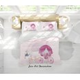thumbnail image 1 of 3D Cartoon Carruaje Rosa Funda de edredón Juego de ropa de cama Funda nórdica Fundas de almohada, 1 of 3