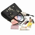 thumbnail image 5 of Women Fashion Embroidered Flower Handbag Solid Color Crossbody Shoulder Bag Top Handle Satchel Messenger Bags, 5 of 5