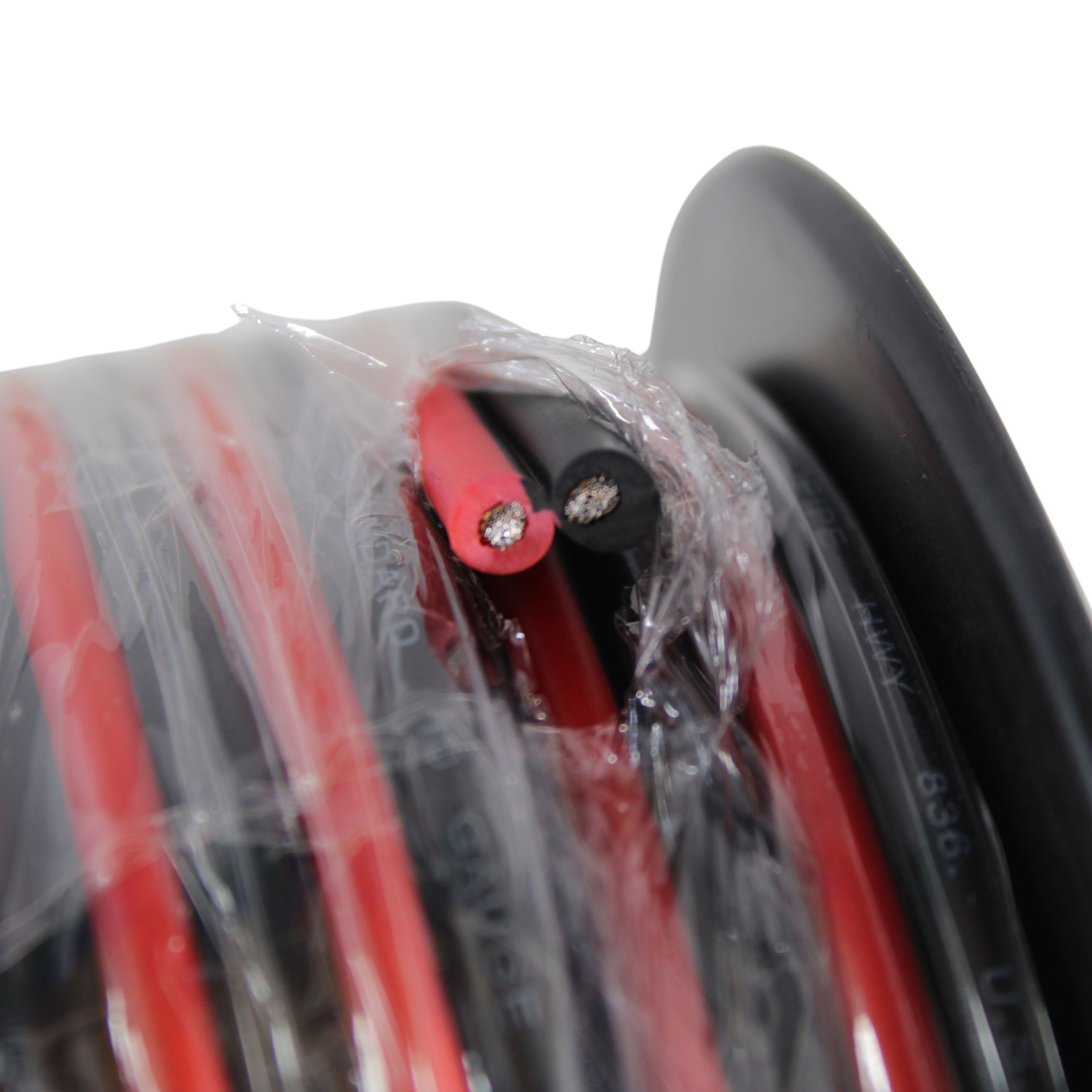 100 ft 10 Gauge awg Red Black Stranded 2 Conductor Speaker Wire Car Home Audio