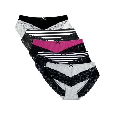 

Charmo Women s Cotton Underwear Soft Stretch Hipster Panties Packs of 5