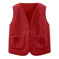 thumbnail image 7 of Wxirdiow Toddler Winter Jackets Boys Baby Girl Vest- Cotton Warm Breathable Soft & Lightweight Baby Vest for Spring Fall Clothes Red Size,5-6 Years, 7 of 7